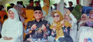 Wali Kota Depok, Mohammad Idris bersama Bunda Elly Farida, Ketua TP PKK Kota Depok. Dampingi Langsung 48 Peserta MTQ Asal Depok di Sumedang