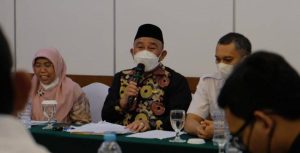 Mohammad Idris menghadiri pertemuan dengan Dirjen Cipta Karya Kementerian PUPR di Grand Sahid Jaya, Jakarta Pusat