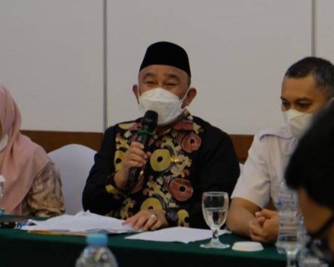 Mohammad Idris menghadiri pertemuan dengan Dirjen Cipta Karya Kementerian PUPR di Grand Sahid Jaya, Jakarta Pusat