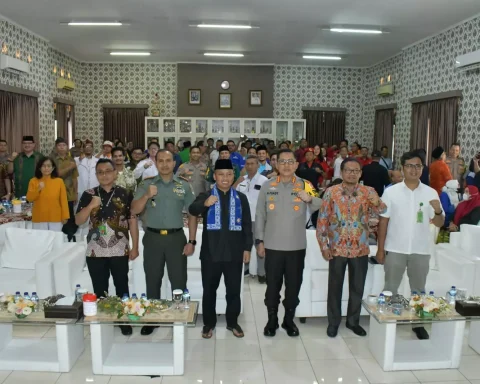 Kegiatan Deklrasi Pemilu Damai di Mapolrestro Depok. (Istimewa)