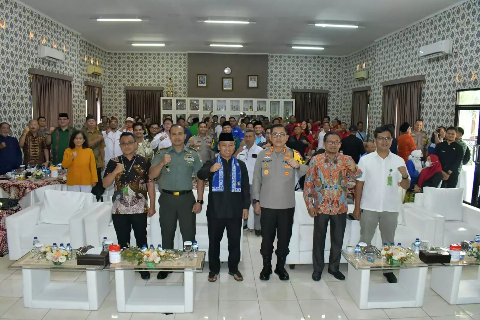 Kegiatan Deklrasi Pemilu Damai di Mapolrestro Depok. (Istimewa)