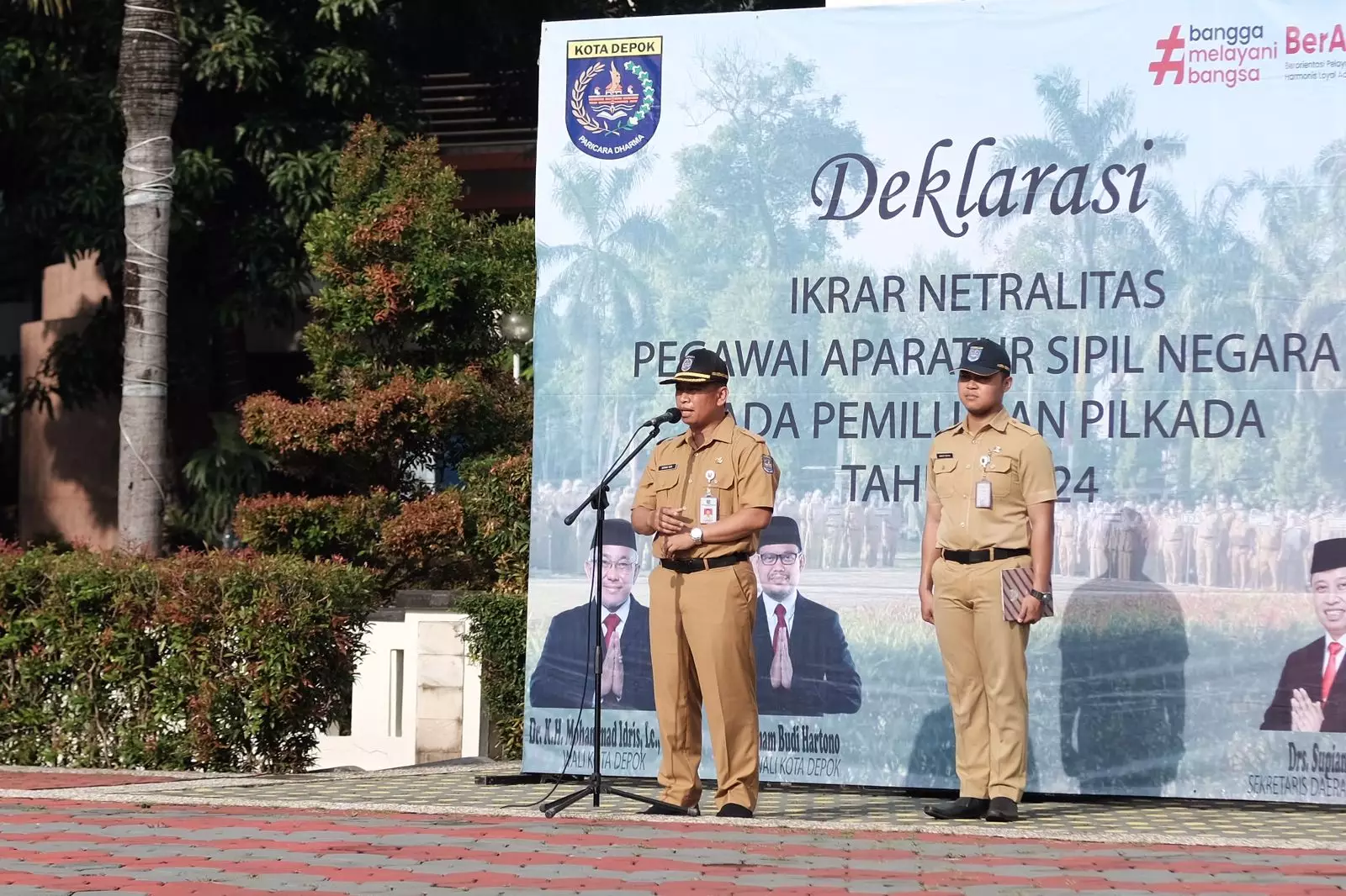 Supian Suri pimpin apel. (istimewa)