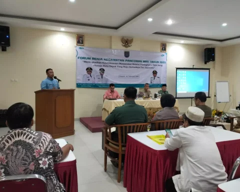 Sekda Depok Supian Suri membuka kegiatan forum renja. (istimewa)