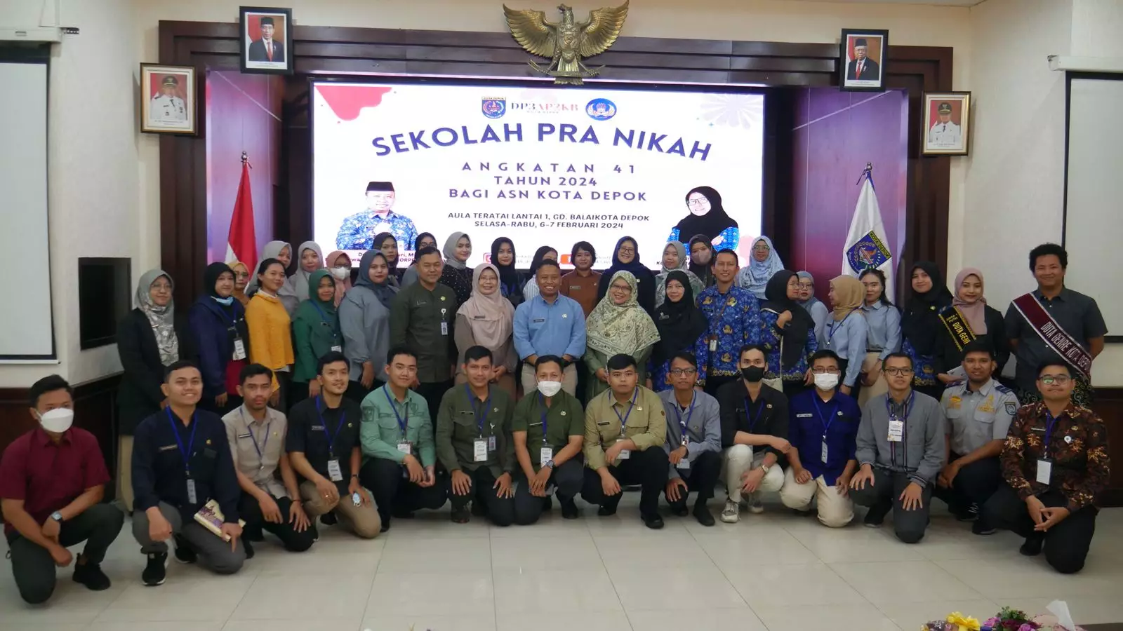 Sekda Depok membuka kegiatan SPN di Balaikota Depok. (istimewa)