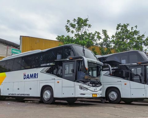 Ilustrasi Bus DAMRI. (istimewa)