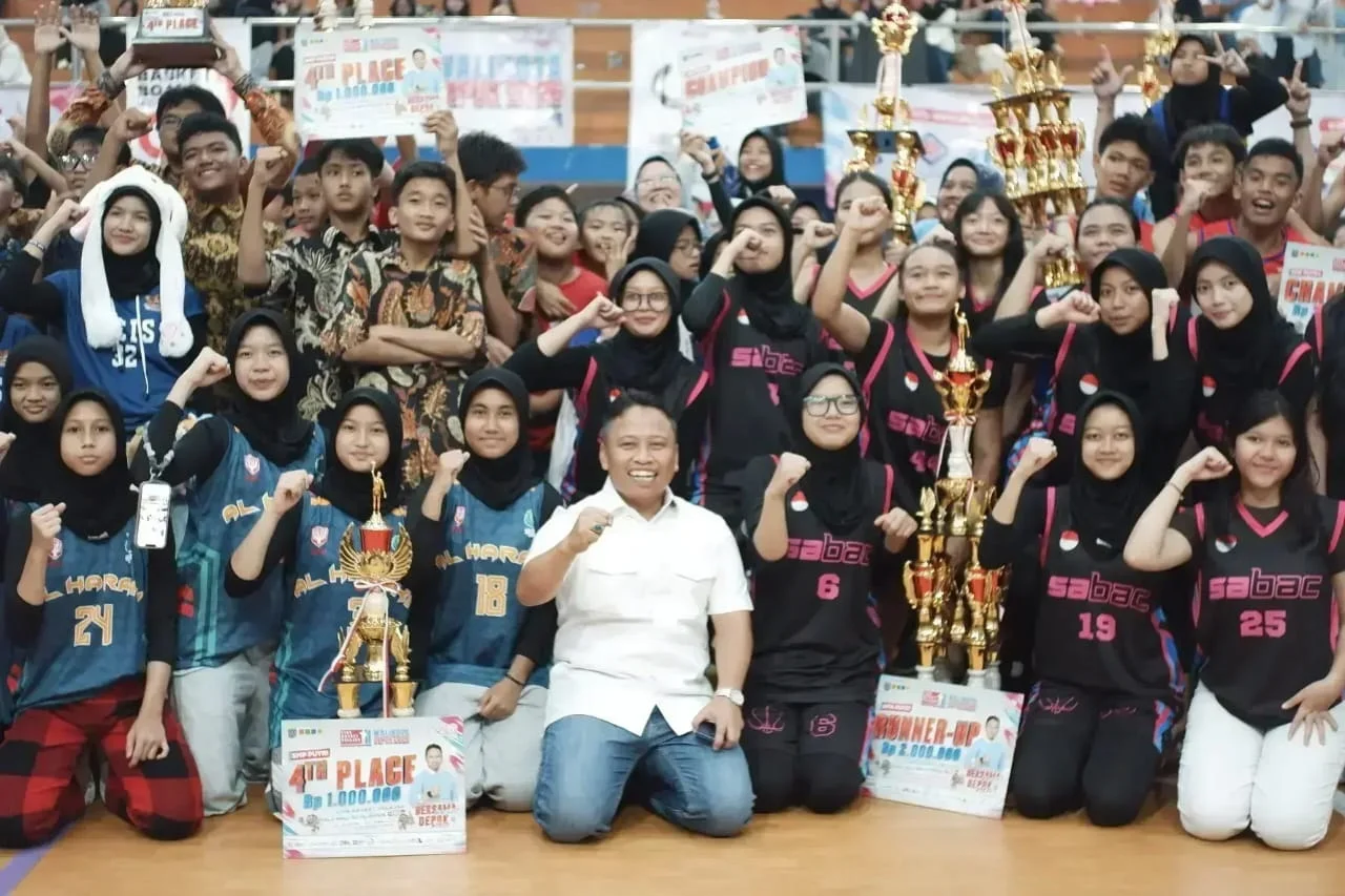 Wali Kota Depok menutup rangkaian kegiatan liga basket pelajar.